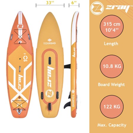 Pack paddle Zray SUP Fury F1 10'4''