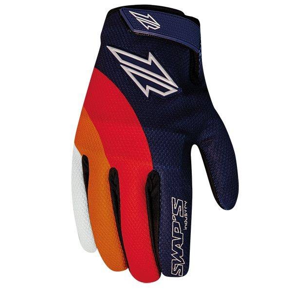Gants Jet Ski Cross - SWAPS Bleu Rouge Orange