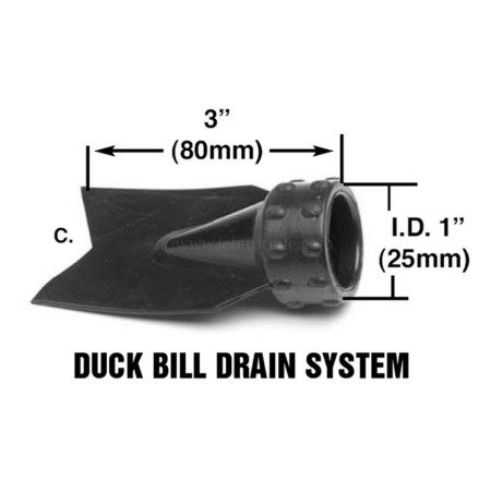 Vide cale Bec de canard (seul) - Duck Bill - Jetski/bateau/PWC 57-4055
