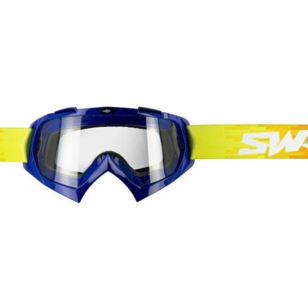 Masque cross jetski bleu/jaune - S-Line