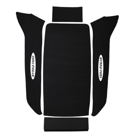 Kit tapis découpé pour jet ski Hydrospace S4 avec cale de 2" Hydro-turf HT100-BLK-CG